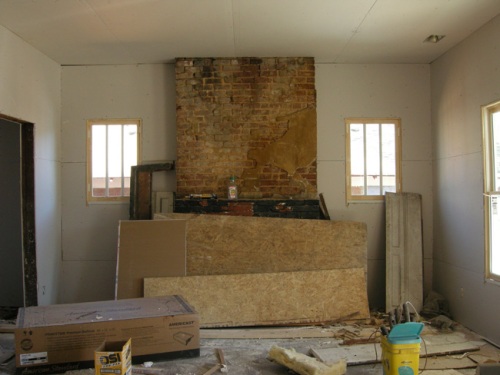 Drywall Around the Fireplace